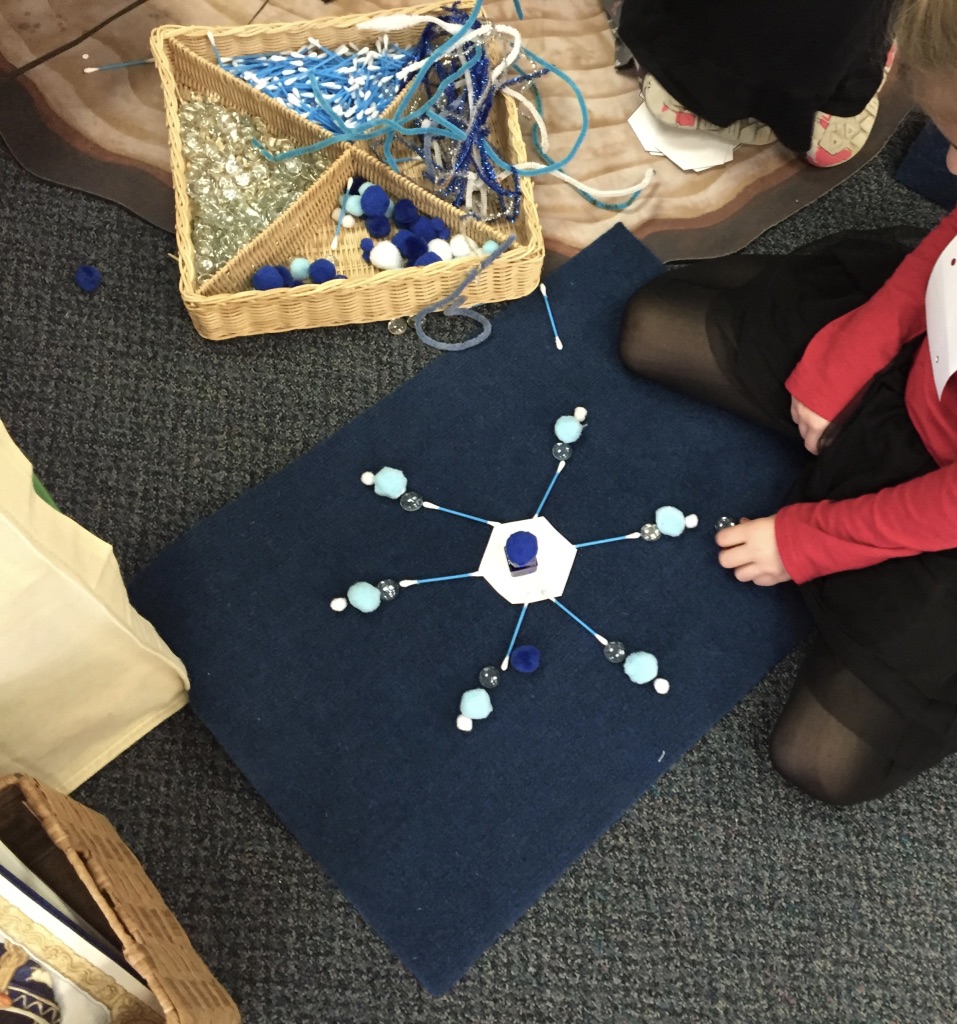 loose part snowflakes - Station 4: Winter Wonderland