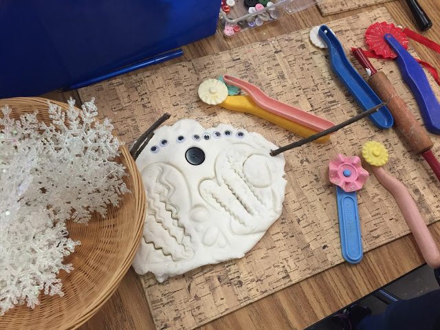 kindergarten snow dough