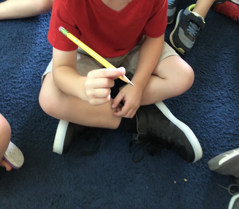 learning correct pencil grip in kindergarten