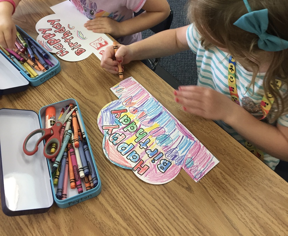 introducing kindergarten classroom supplies - crayons
