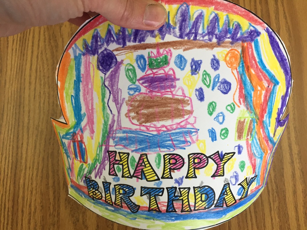 birthday crowns as a get to know you activity