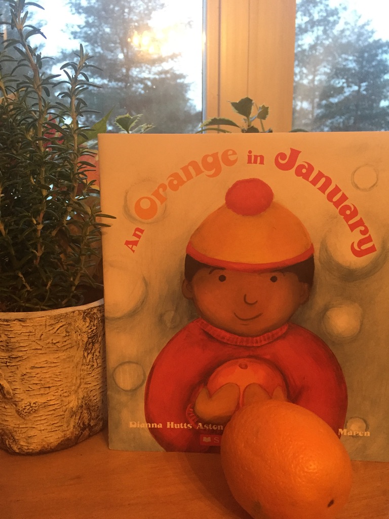 An Orange in January children's book - activities for celebrating new year in kindergarten