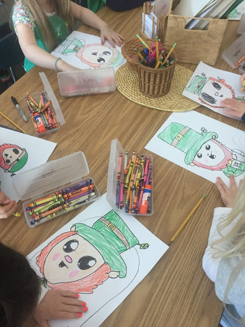 St. Patrick's Day directed drawing and writing activities