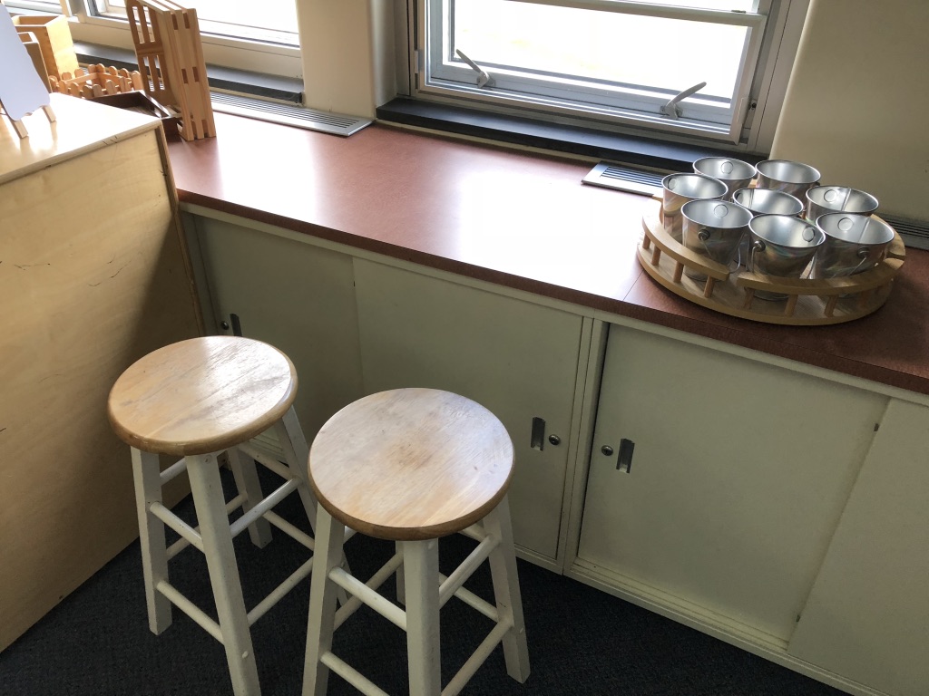 stools as flexible seating 