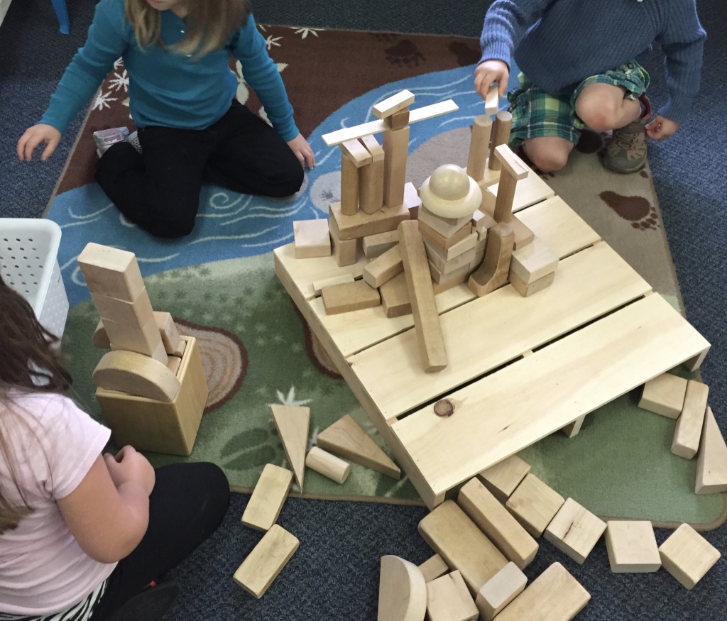 choice time block center in kindergarten
