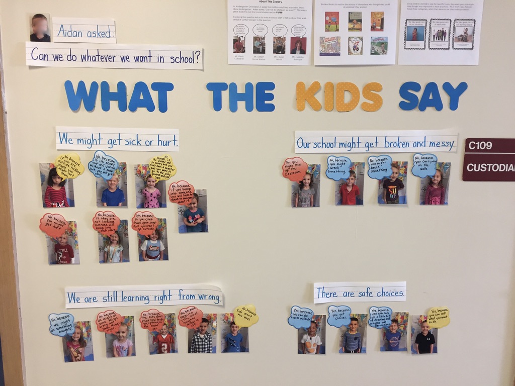 inquiry based learning in kindergarten - exploring class rules