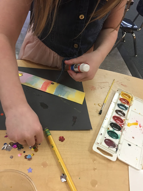 random act of kindness making bookmarks