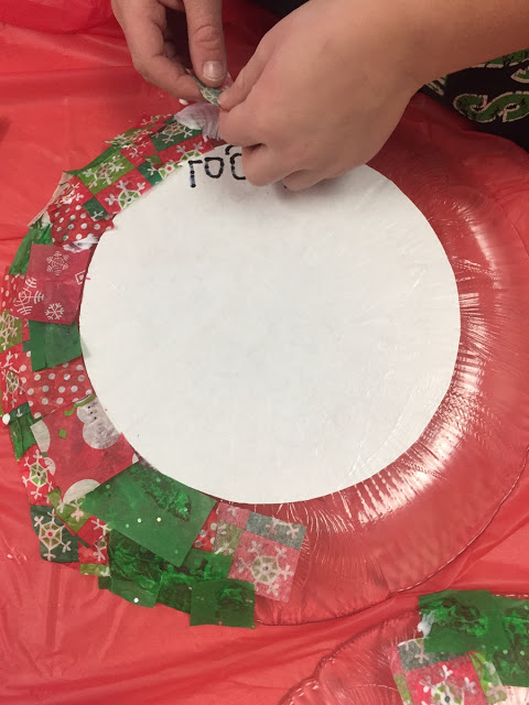 making holiday cookie plates