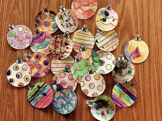 Christmas kindness countdown calendar ornaments