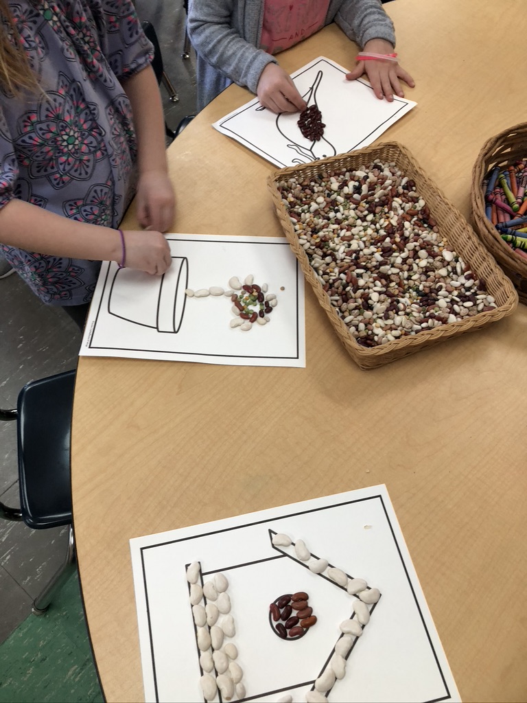 bean seed mosaics