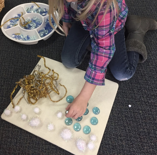 telling weather stories in the dramatic play center