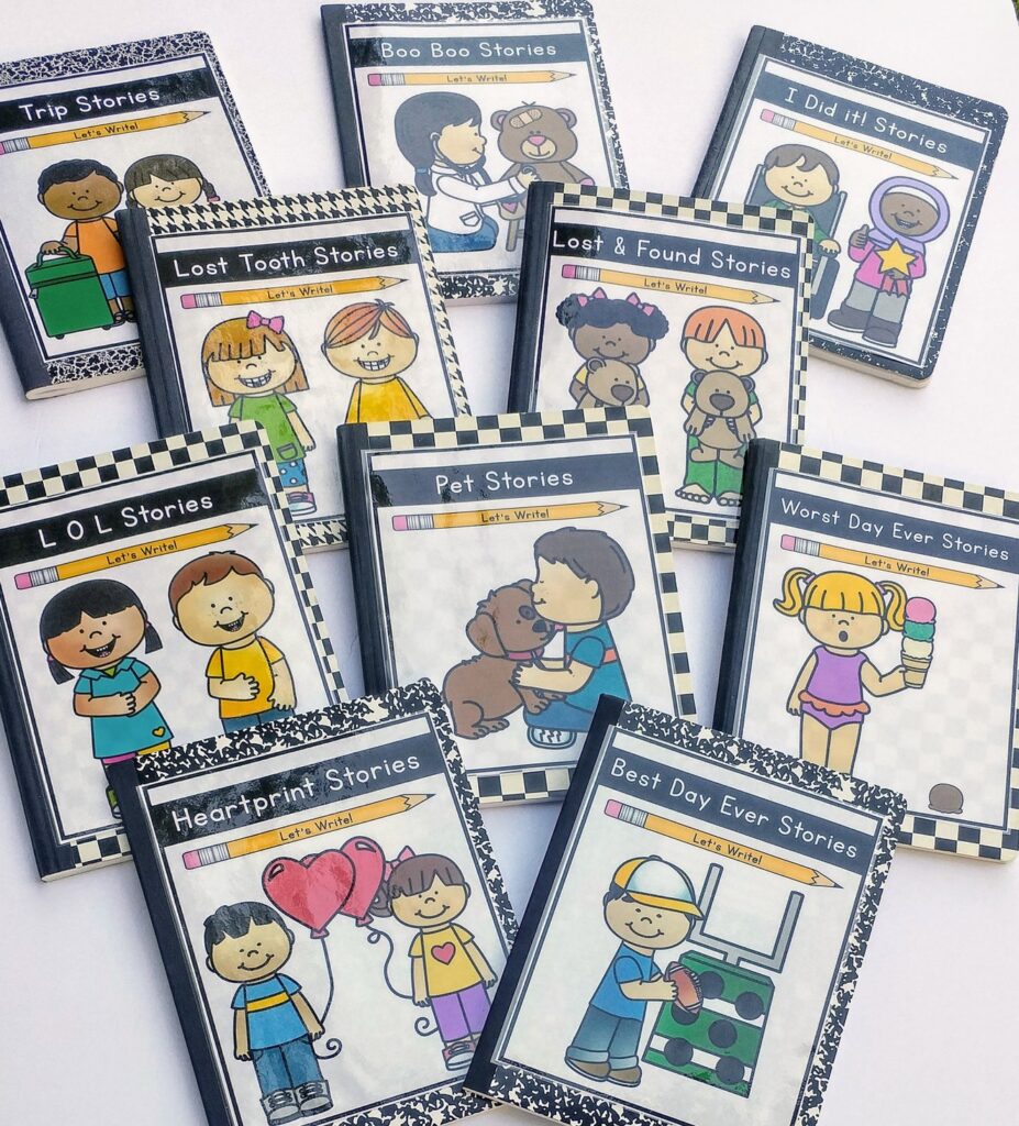 whole class journals as a kindergarten writing center activity